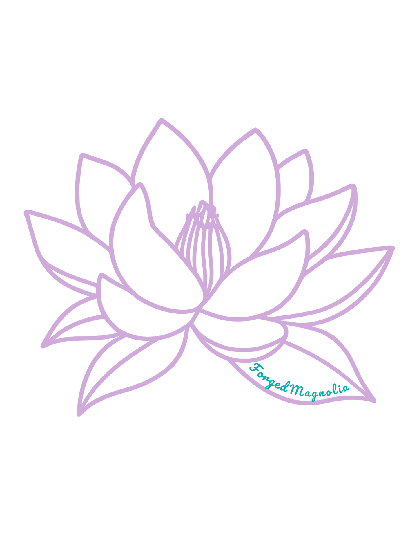 Forged Magnolia brand towel